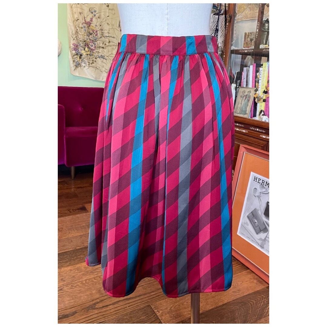 US ヴィンテージ スカート フレアスカート チェック | KIRA CLOSET vintage