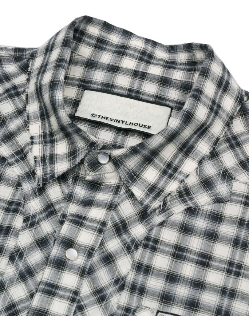 ☆LE SSERAFIM カズハ 着用！！【THEVINYLHOUSE】WESTERN CHECK SHIRTS