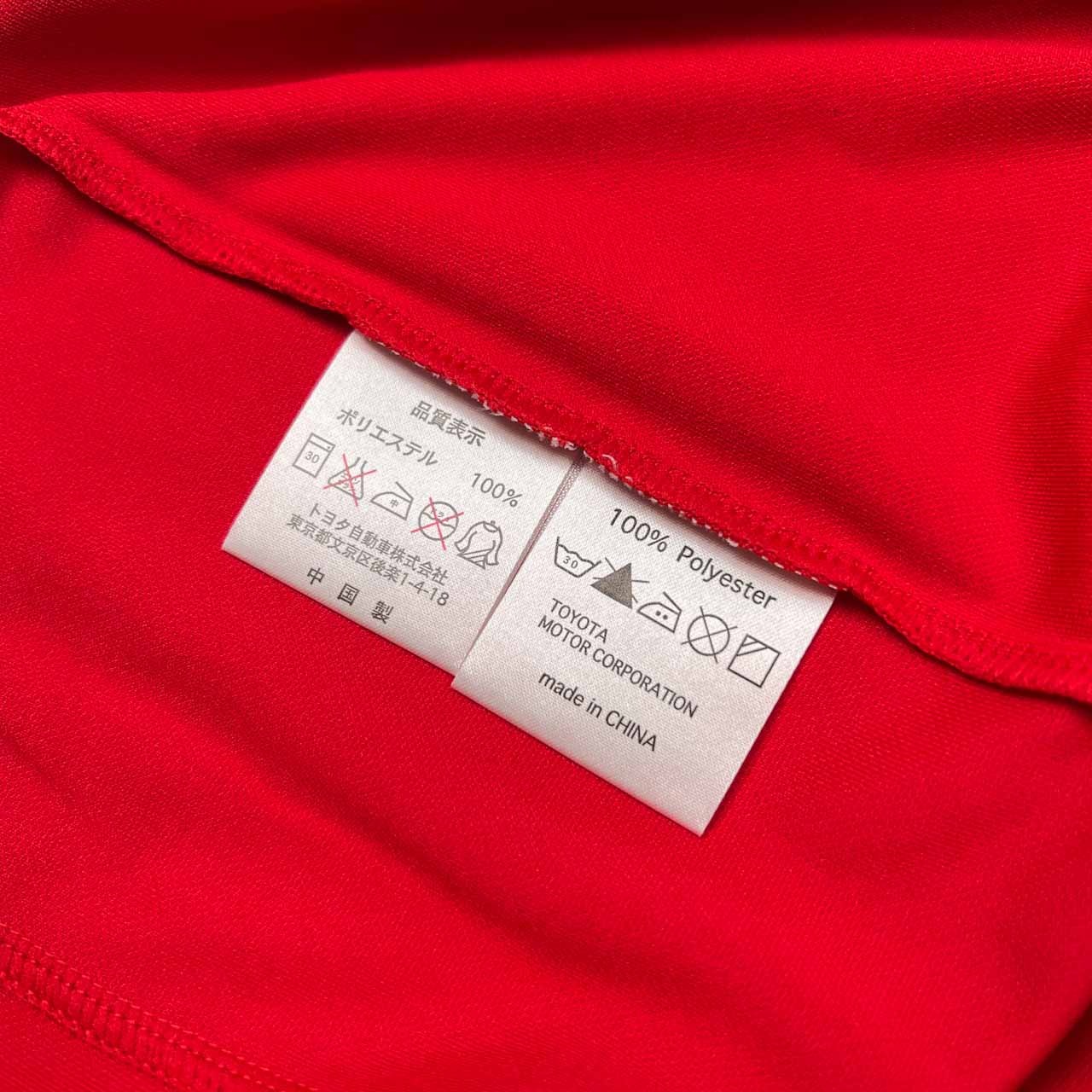 タグ付き 未使用品 Panasonic TOYOTA Racing パナソニック トヨタ レーシング F1 半袖Tシャツ カットソー M /レッド×ホワイト