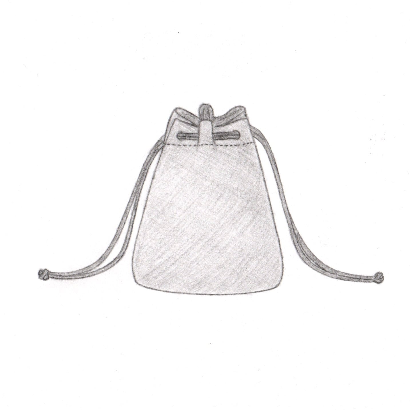 デコルテアクセサリー　kinchaku bag 巾着バッグ 巾着バッグ Kinchaku bag (black) | tomorka | 和歌山