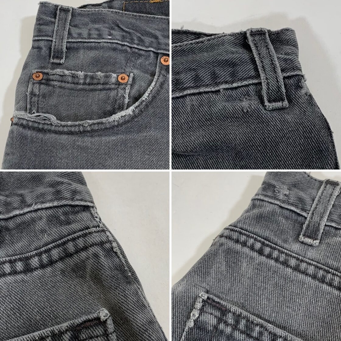 8757 リーバイス 505 ブラックデニムパンツ ストレート USA製 W36 | Pay ID