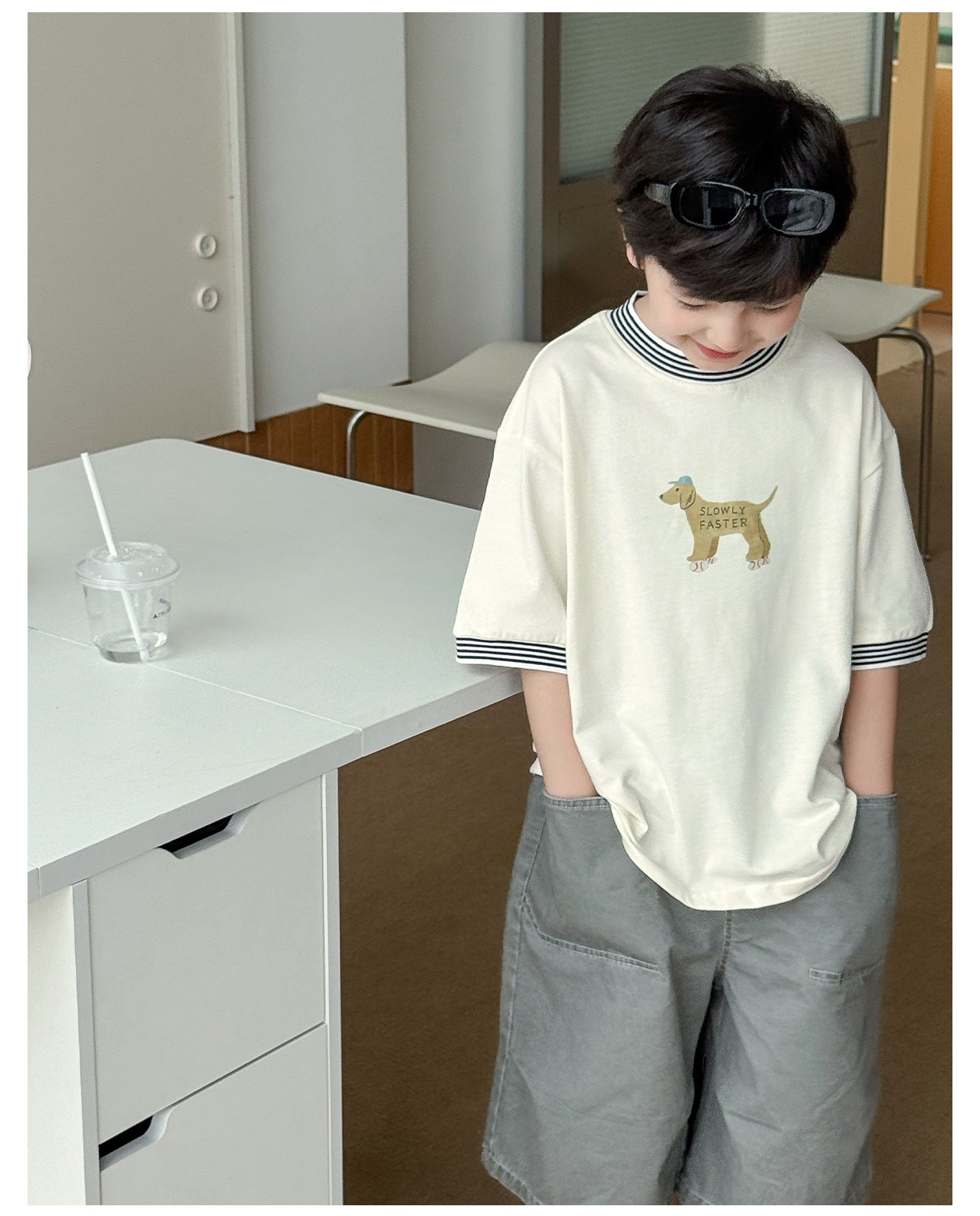 [bdiary] Slow Puppy Shirt / [비다이어리] 슬로우리퍼피티셔츠