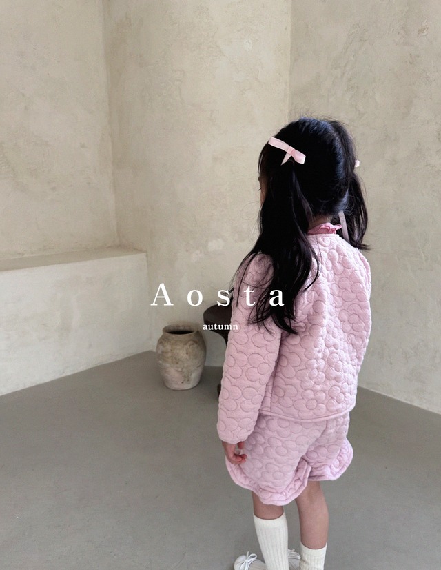 《秋ご予約》lovely cardigan ★ ｜ご予約 秋 aosta アオスタ cardigan カーディガン 女の子 ベビー 淡色