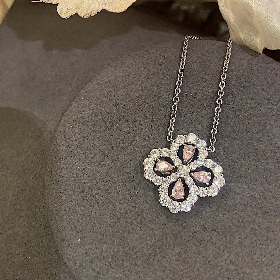 モアサナイト サンフラワー ネックレス silver925 人工ダイヤモンド | CHOICE.31 ファッション通販