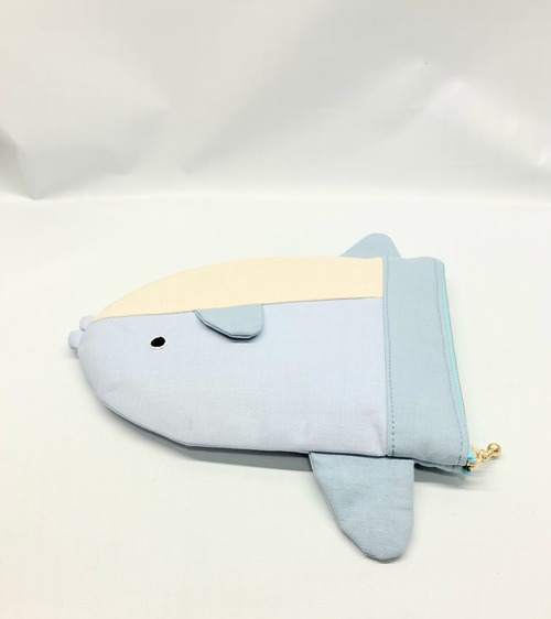 マンボウ　フラットポーチ｜とりさん工房ーかわいいハンドメイドポーチ