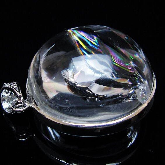 アイリスクォーツ 水晶 ペンダント 虹入り 一点物  112-12432
