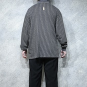 stripe pattern polo shirt