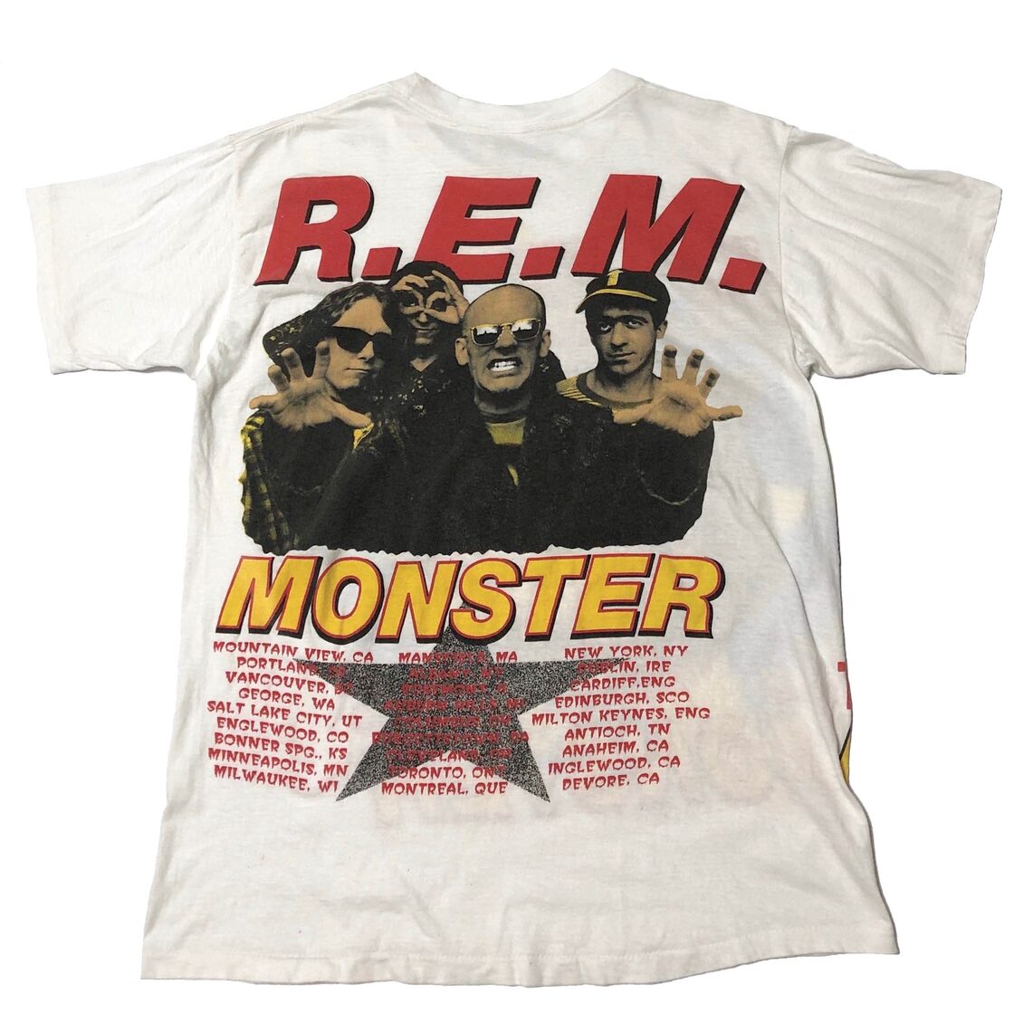 90s R.E.M. 『1995 MONSTER TOUR』 Tシャツ【XL】REM アールイーエム 
