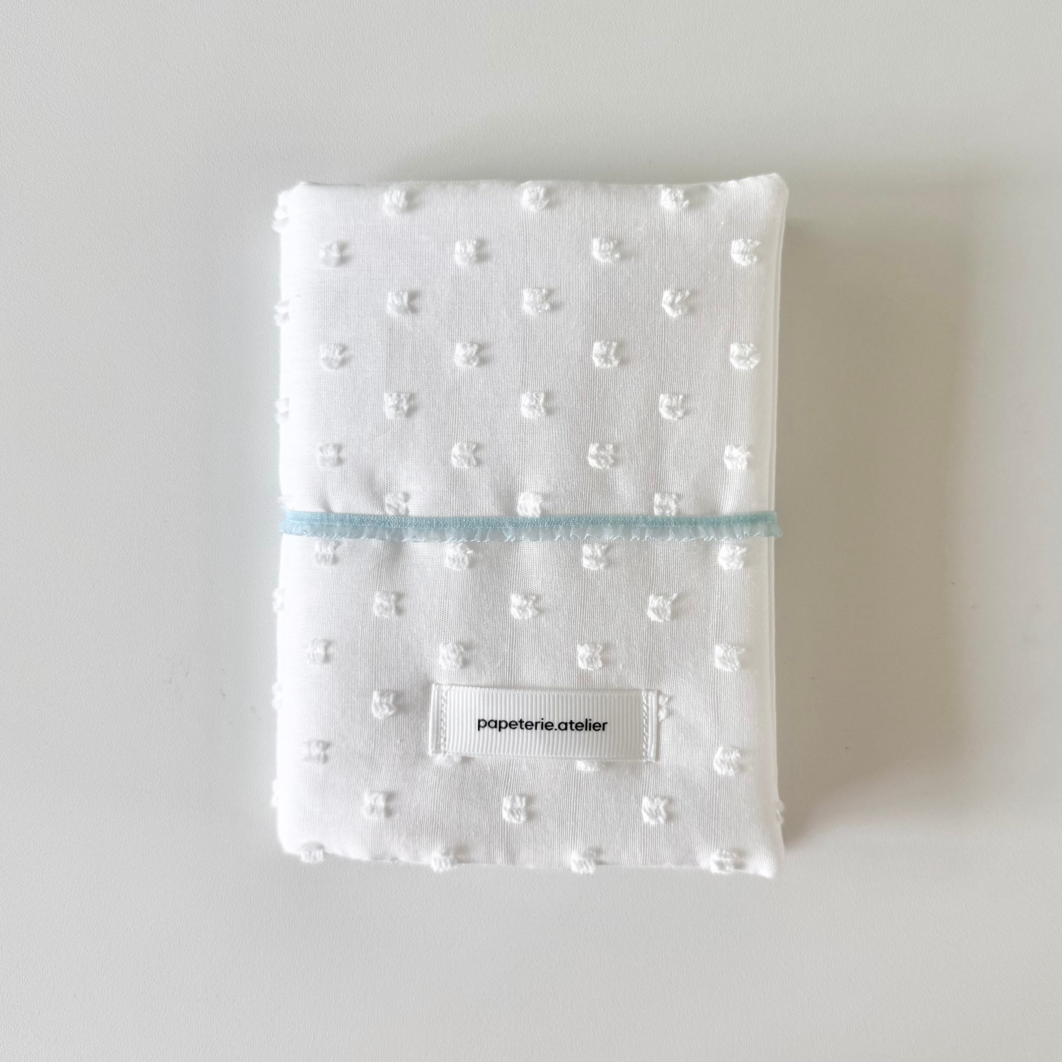 papeterie.atelier 〔book cover -cotton cloud dot-〕
