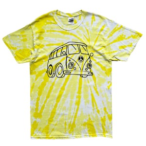 VOLKSWAGEN TYPE 2 PEACE TIE-DYE T-SHIRT SIZE L (USED)
