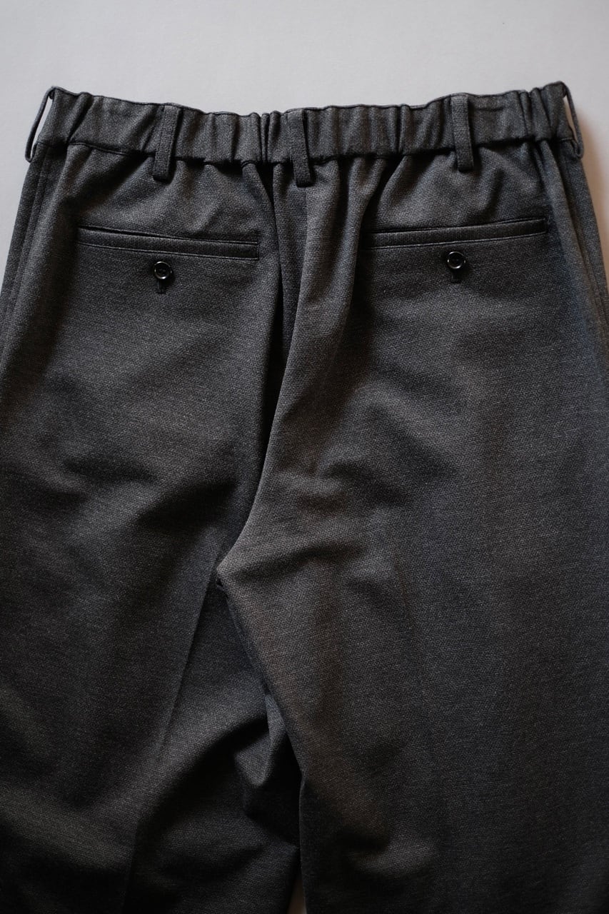 Graphpaper / SIDOGRAS Melange Ponte Wide Tapered Slacks | LIVING