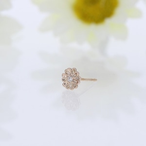 K10 / ピアス (片耳) / Daisy melee diamond pierce