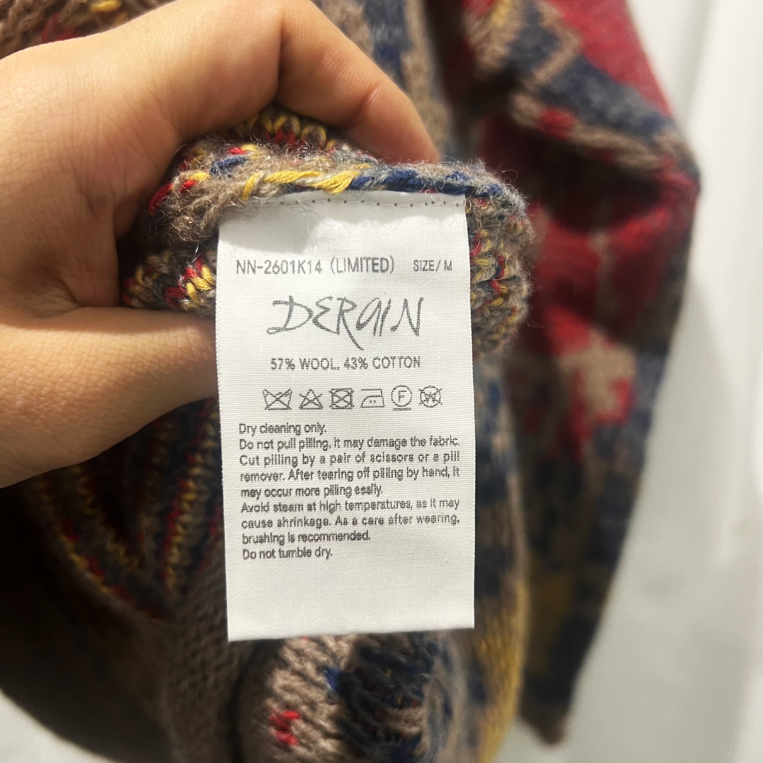 NICENESS ナイスネス 24AW DERAIN ハーフジップセーター FLOWER マルチ