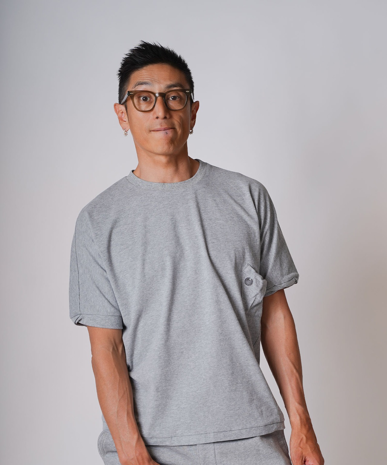 SUN&MOON ONE POINT POCKET T-SHIRT［HSC020］