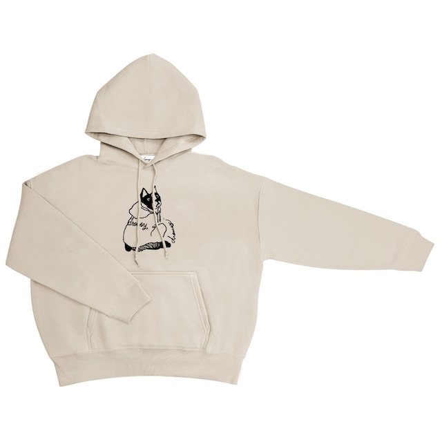 drowsy.. FRONT DOG LOGO HOODIE / 22AW / SB