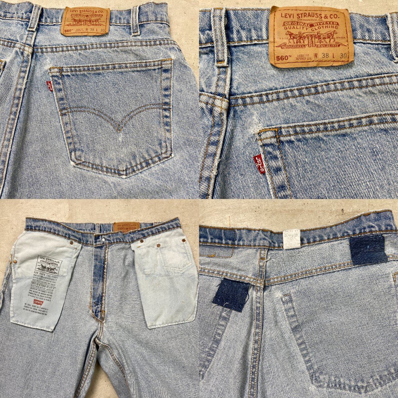 90年代 USA製 Levi's リーバイス 560 デニムパンツ ワイド テーパード