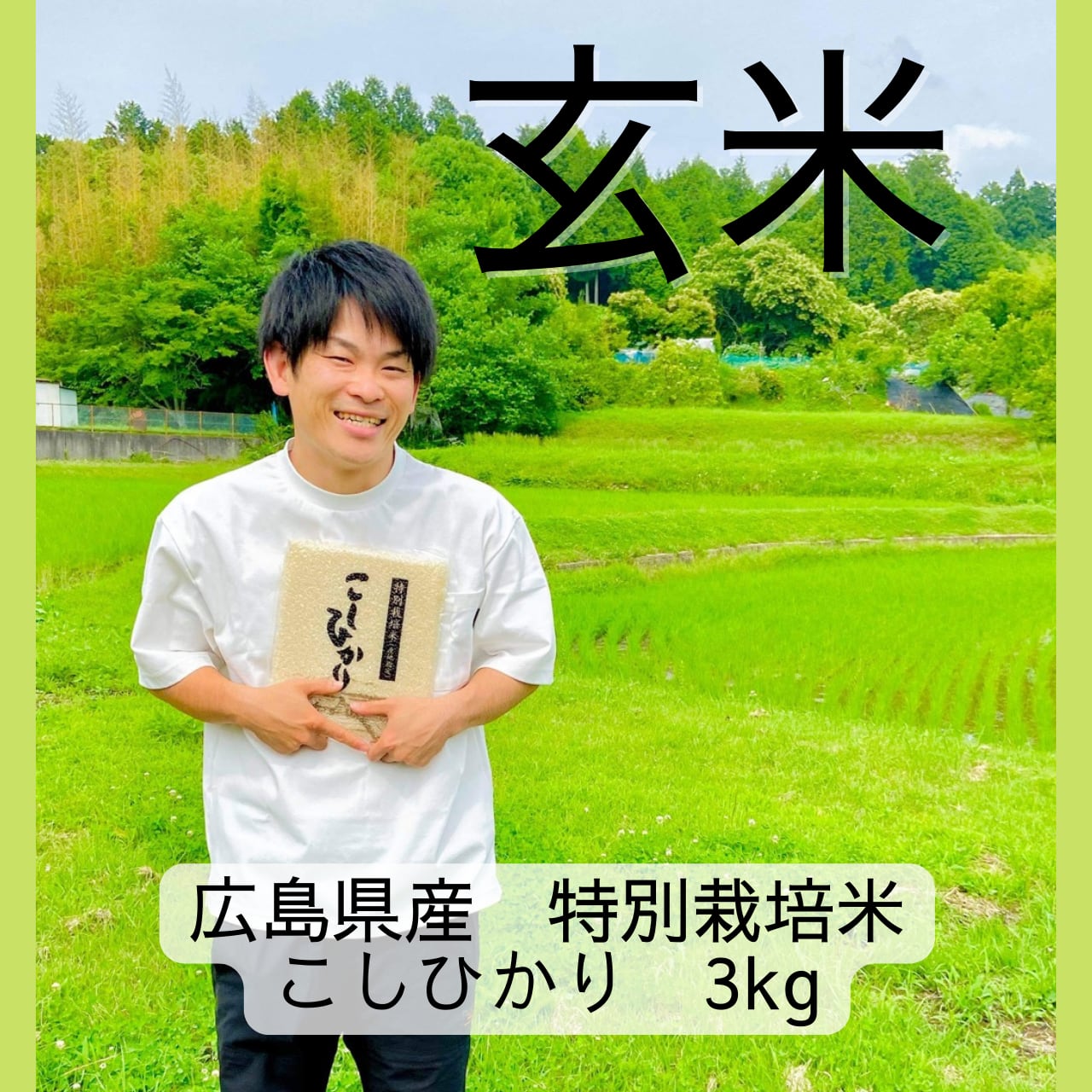Hanaremm〈ハナレム〉　3kg広島県産特別栽培米こしひかり　H-stand