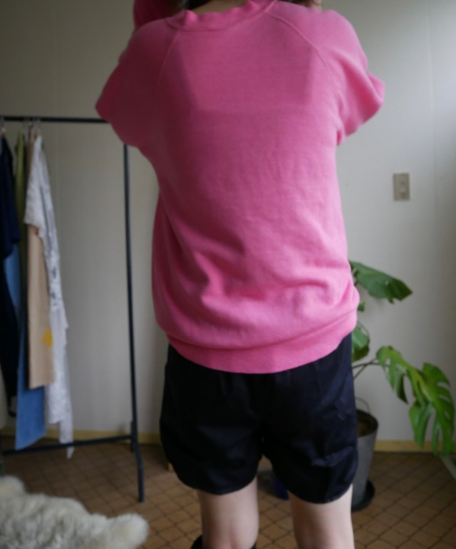 80s-90s Tultex Ultra Fleece Solid Raglan Sweat hot pink