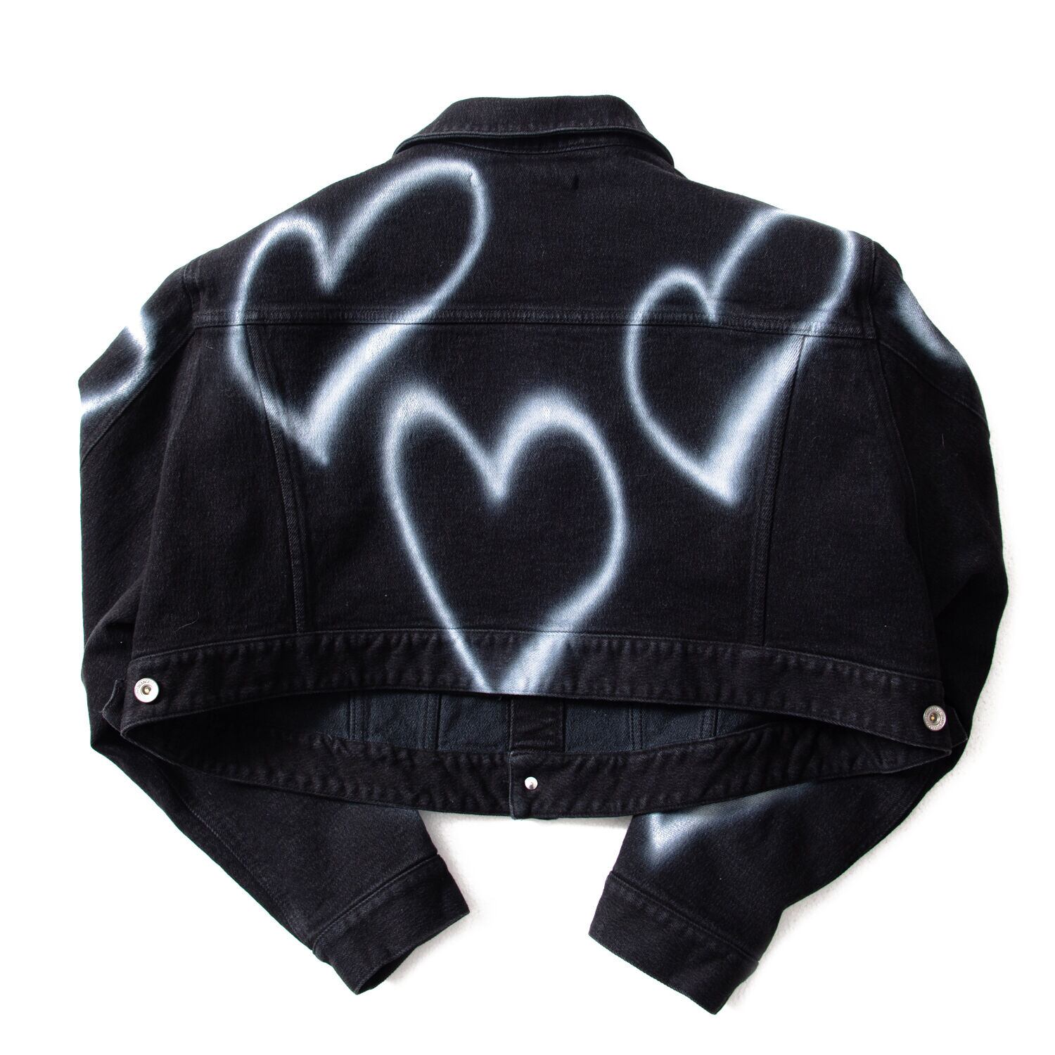 doublet CROPPED STREATCH DENIM JACKET (BLACK) 22AW04BL142 | Pay ID