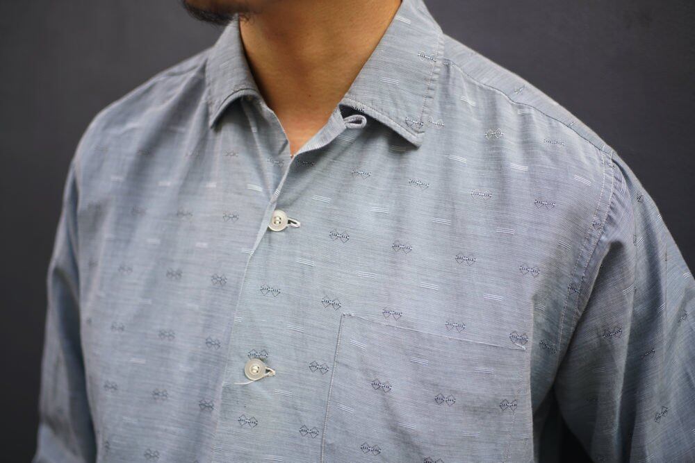 トップス 60s sandy mac donald open color shirt L Sandy Mac Donald] Vintage Open Collar Silk Shirts [1960s