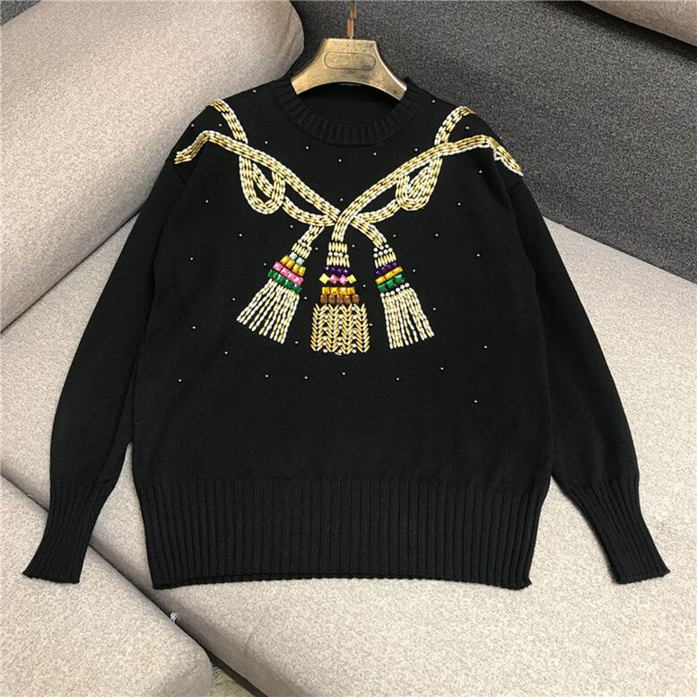 エスニックニットプルオーバー カットソー トップス レディース