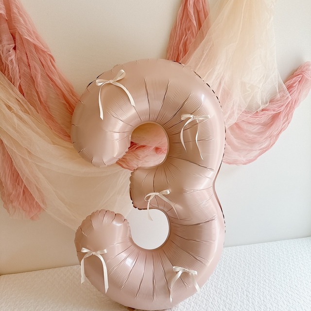 即納くすみcolor number balloon ≪pink≫一部お取り寄せ