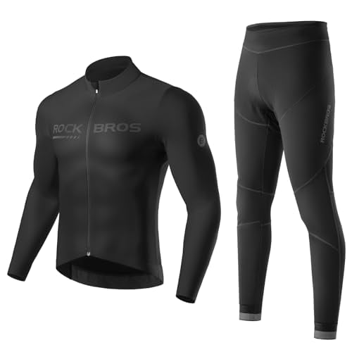 サイクルジャージ 秋 冬 長袖 サイクルウェア 上下セット 防風 防寒 裏