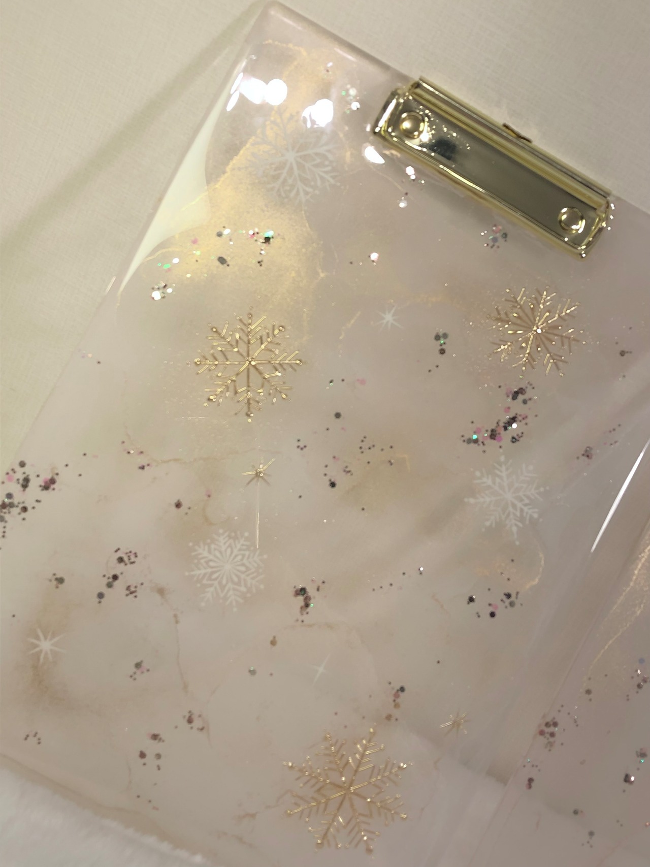 A4クリップボード　ダイヤモンドダスト