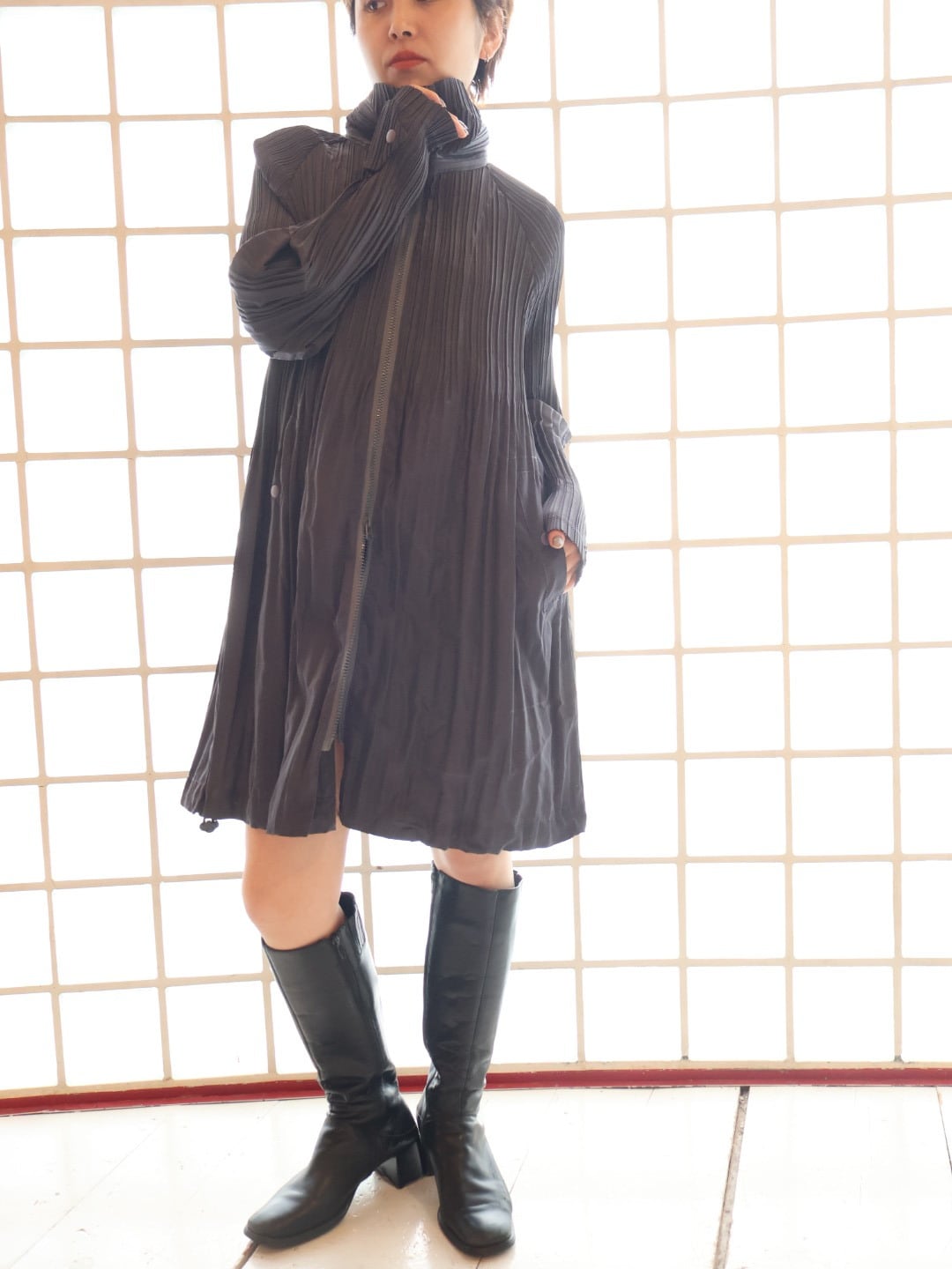 pleats design light coat【1955】