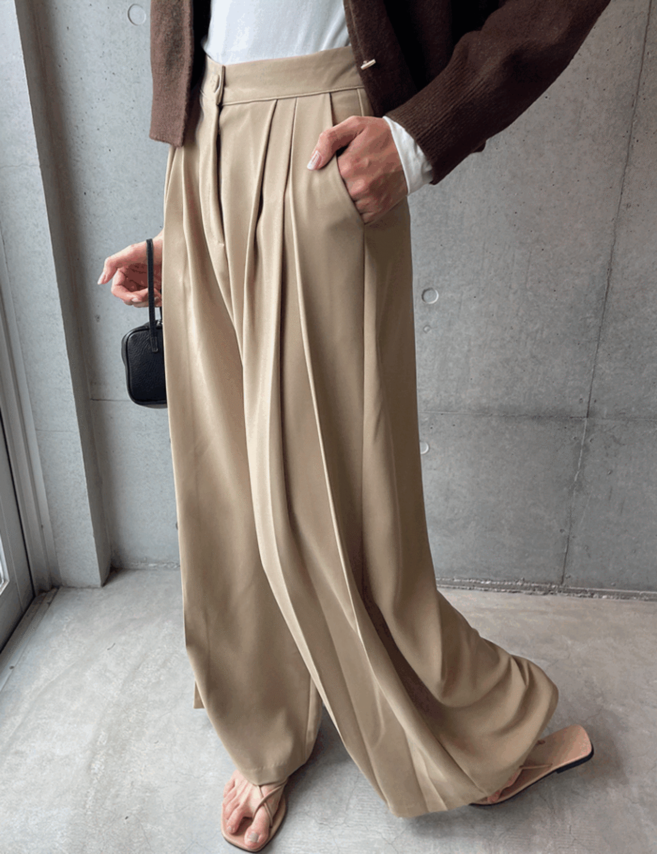 【新作5％OFF・3日間】Premium Pin-tuck Slacks_4colors