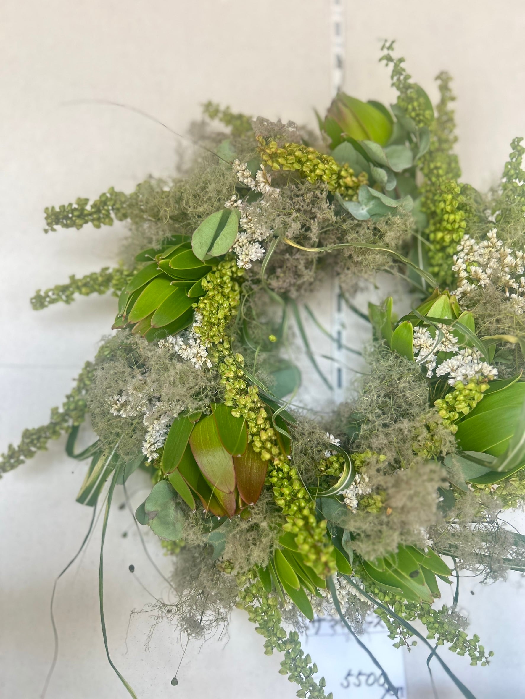 サマーグリーンリース 【wreath】【スモークツリー/ドライフラワー