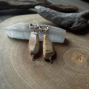 【New】Petrified wood/14K Goldfilled