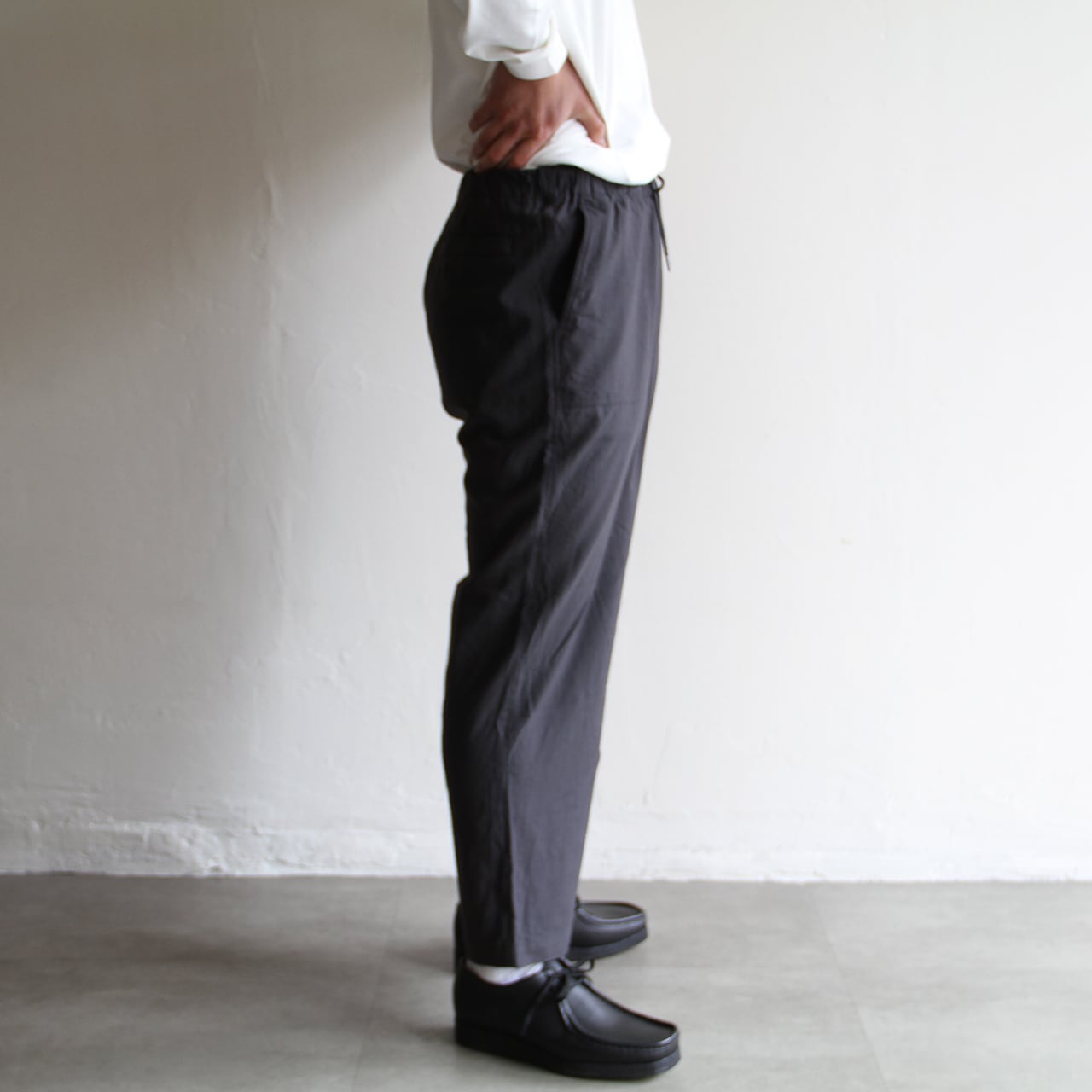 STILL BY HAND【 mens 】summer wool easy pants | Terminal