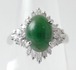 【SOLD OUT】翡翠　ジェイダイト　ダイヤリング　プラチナ　1.20ct　0.37ct　～【Super Good Condition】 Jade Jadeite diamond Ring Platinum 1.20ct 0.37ct～