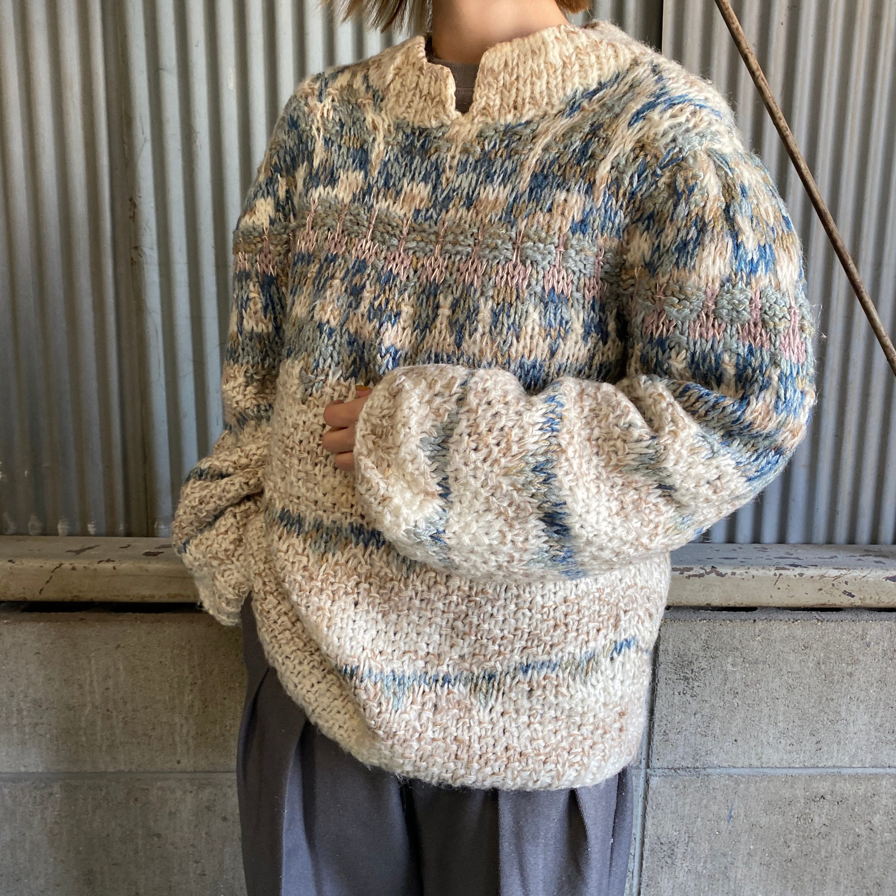 ハンドニット 古着 used vintage セーター sweater-