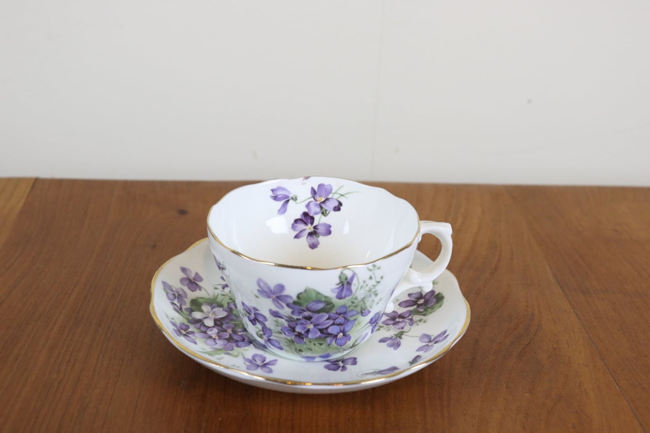 0215-332 【超希少】【美品】Hammersley ハマースレイ Victorian Violets ヴィクトリアンバイオレット ビンテージプランターカバー シャンパンクーラー 56c5b1099df21f21faaca1cf09bf51