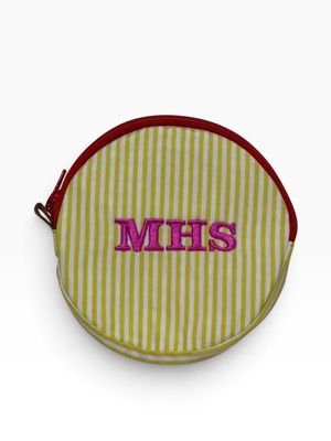 播州織　round pouch