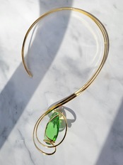 AURA  *peridot*  -collier-
