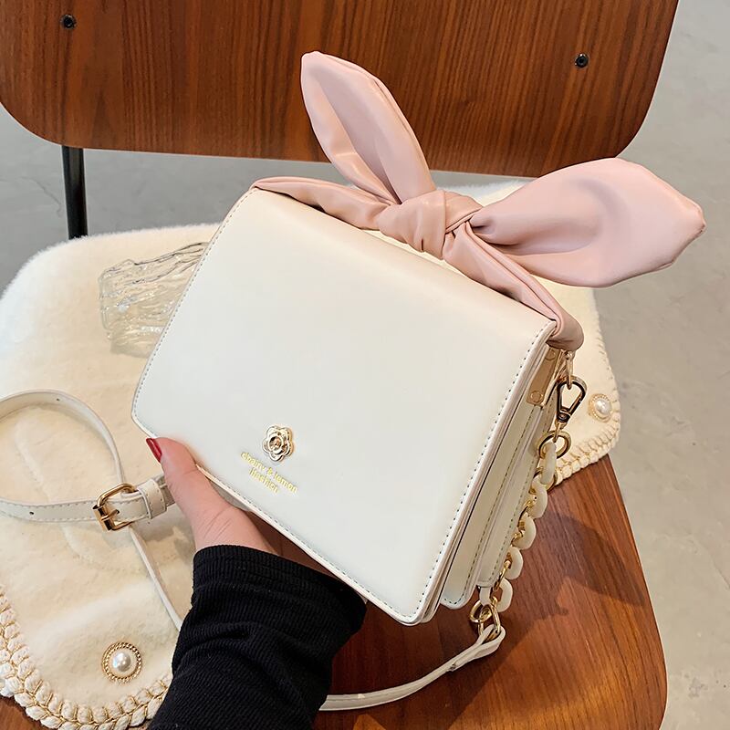 サマーレッド 夏物 クロスボディ スクウェア 手作りハンドバック35685087147