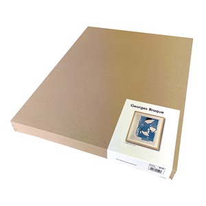 [額縁付き] ジョルジュ・ブラック「L'oiseaux bleu et gris」アートポスター 425×525mm AFGB02