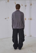 54A0 Spiral Gathered Long Sleeve T-Shirt