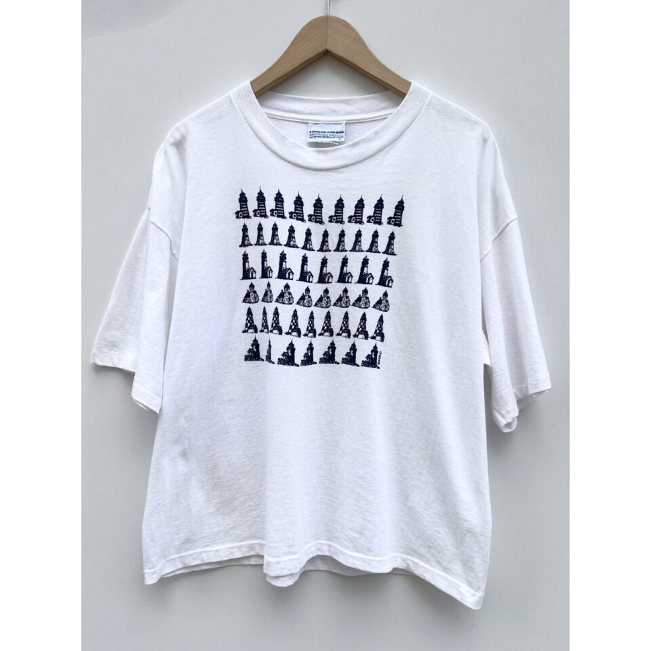 90s MICHIGAN RAG  PRINT Tee MADE IN USA  SizeM～L程