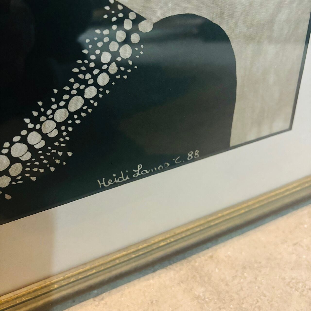 Heidi Lange /ハイジランゲ 1988 アート パネル プリミティブ 北欧
