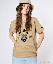COOLAブルドッグプリントベーシックTシャツ (BEIGE) CQ-49004
