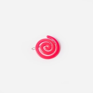 Chunks "Spiral Clip in Pink" チャンクス ヘアピン