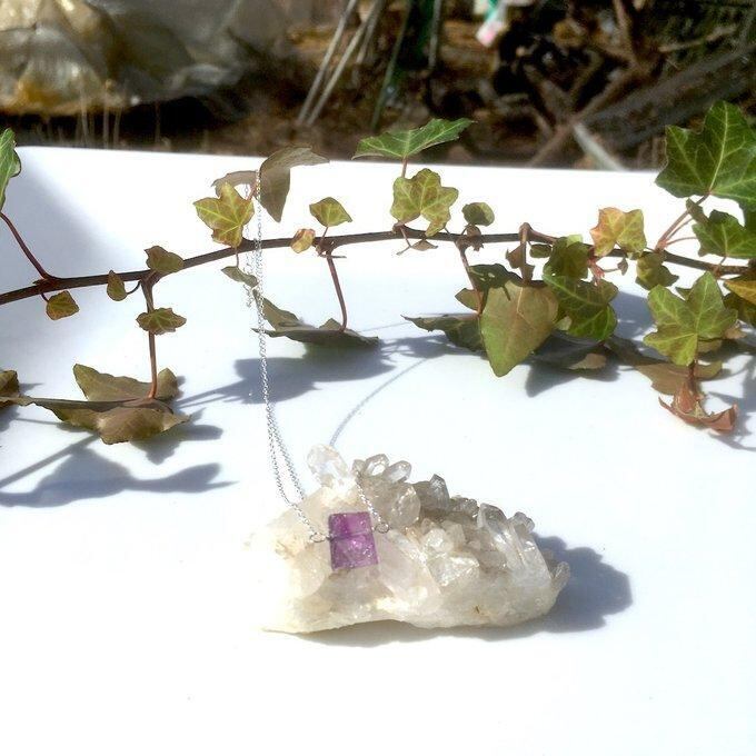 【一点物】✦2月の誕生石✦⋆.· Natural Beauty ― SV925リバーシブルのアメジストネックレス⋆.·✦