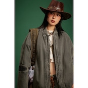 【暖かさUP】VINTAGE デニム中綿ジャケット T1269