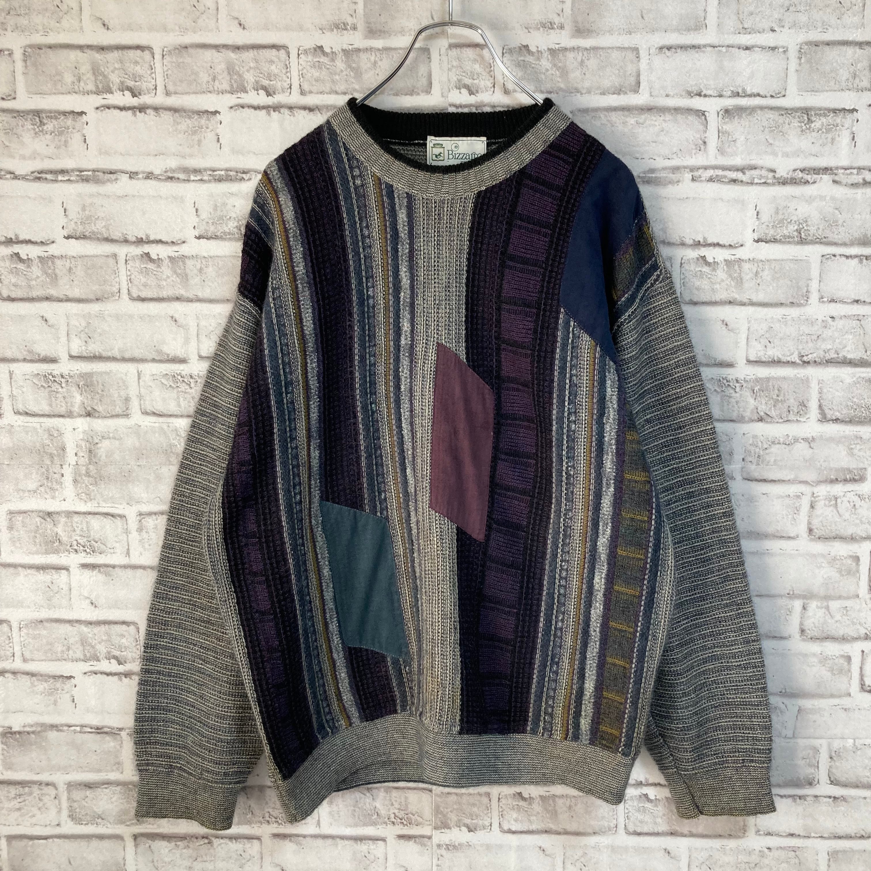 【Bizzairo】Design Knit L相当 Made in ITALY “EURO LINE