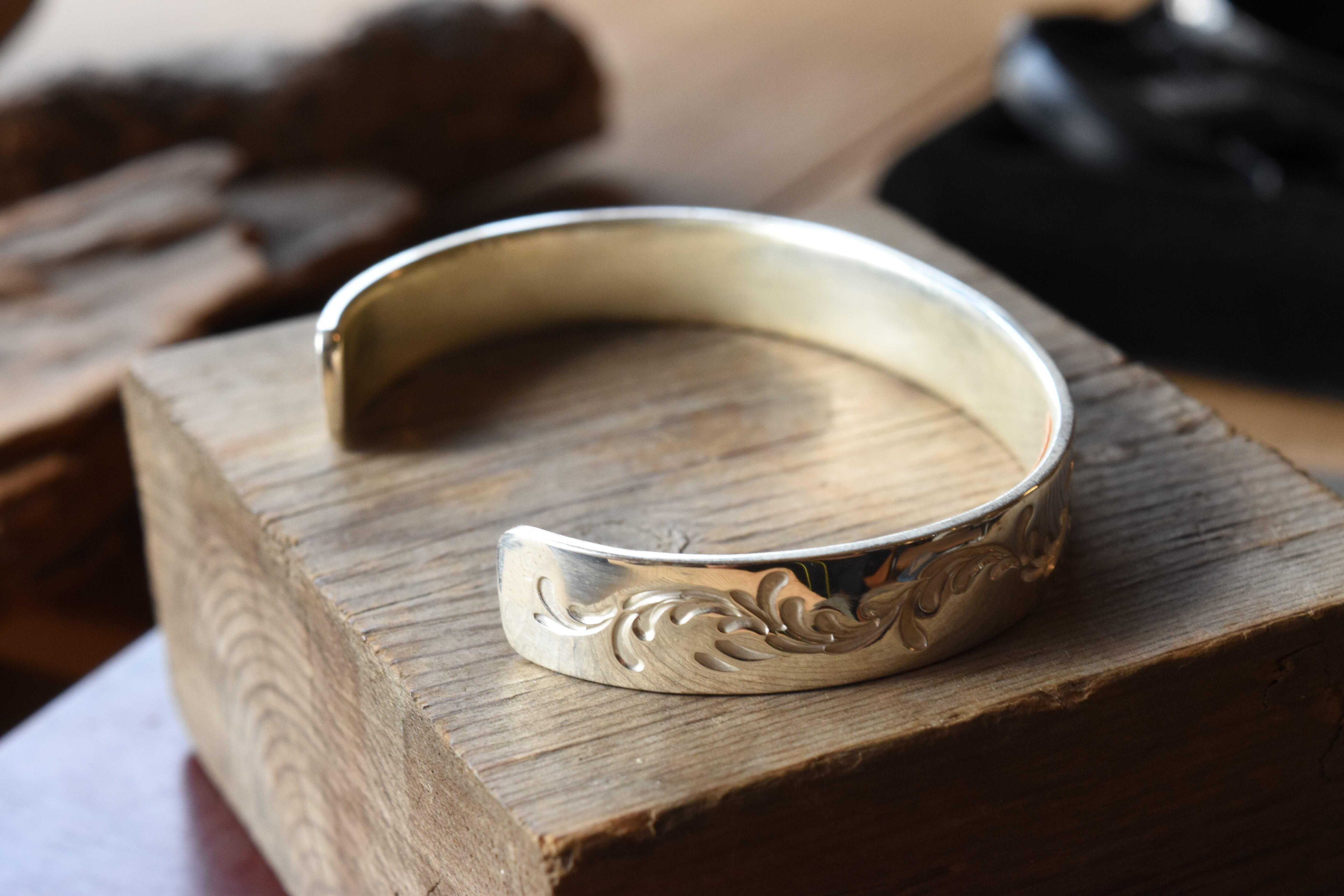 10mm】唐草バングル | FARWEST silver smith