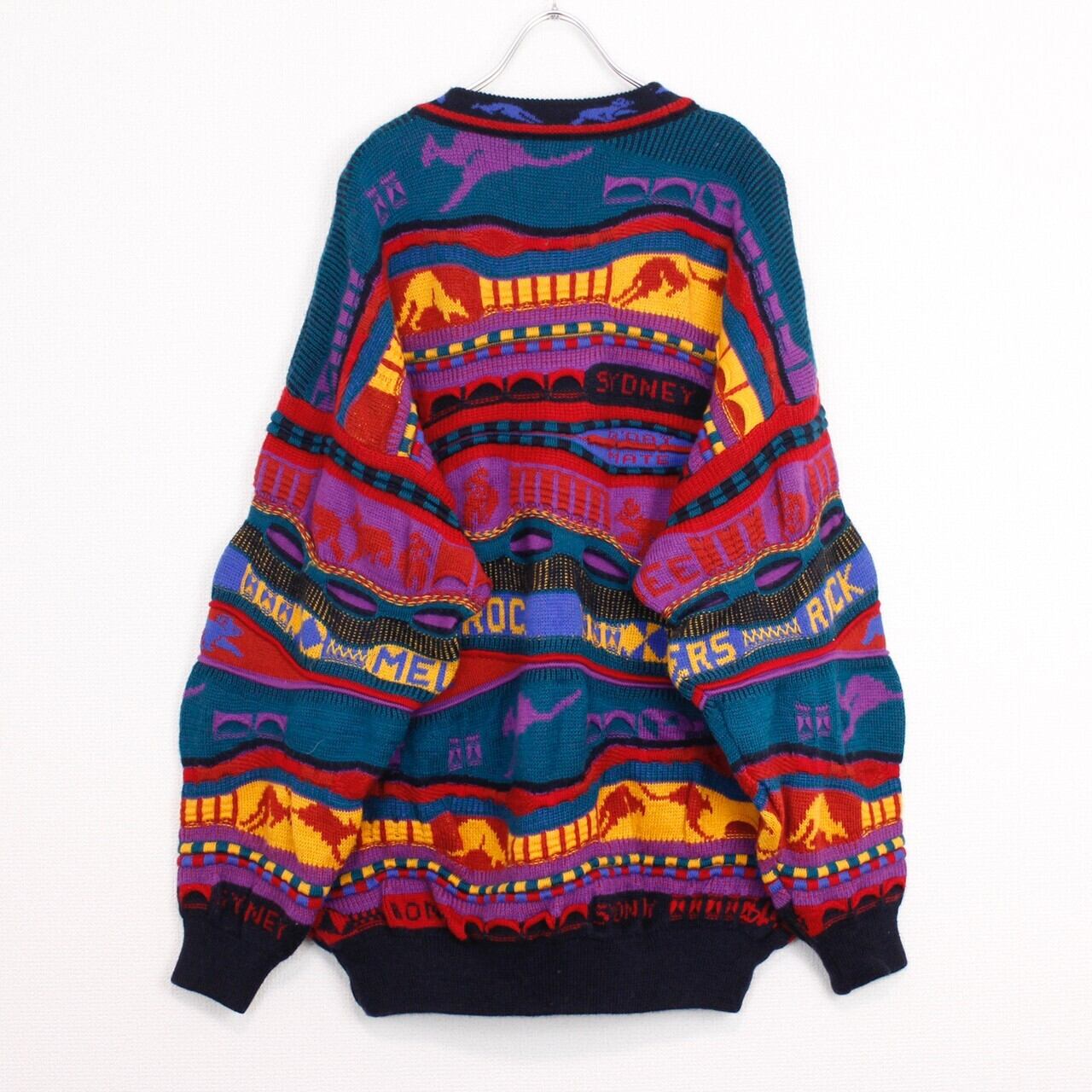 act2】Australian Pattarn 3D Knit | Caka(カカ）下北沢古着屋 
